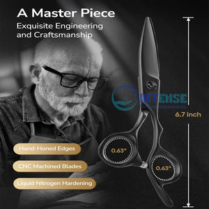 Tijeras profesionales de corte de pelo de acero inoxidable 440c Punta de hoja afilada para hombres y mujeres - Product Image 4
