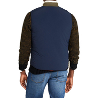Gilet matelassé réversible de haute qualité, anti-taches, 100% polyester, logo personnalisé, épaissi, pour homme, veste de voyage décontractée pour homme