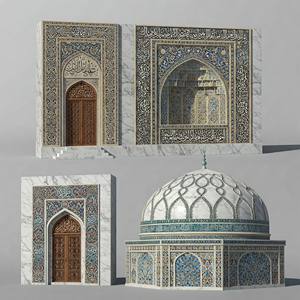 Mármol Natural Premium para Decoración Interior y Exterior de Mezquitas, Patrones Islámicos, Diseño Moderno, Tallado a Mano, Resistente a la Intemperie - Product Image 1