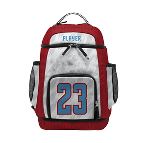 Sac à dos de basketball en polyester et nylon léger et luxueux avec motif lettres, capacité 20-35L pour le sport et les voyages - BB-0059D - Product Image 1