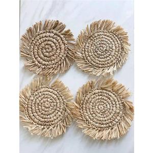 Jacinto de agua Comedor Cargador de ratán hecho a mano Posavasos de flores para el hogar DHT HANDICRAFT VIETNAM Pad Juego de Mantel tejido moderno - Product Image 3