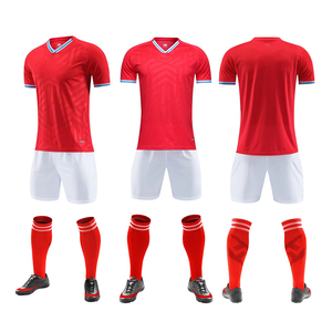 Maillot et short de football respirants et légers 2023 pour hommes et femmes, uniforme d'entraînement d'équipe, personnalisable pour adultes - Product Image 2
