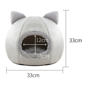 Inverno auto-riscaldamento gatto tappetino comodo per animali domestici tenda per dormire grotta con modello solido per il riposo al coperto caldo - Product Image 3