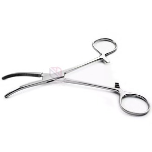 Pinzas Hemostáticas de Acero Inoxidable, Instrumento Quirúrgico Manual con Certificación CE Clase I para Hemostasia - Product Image 1