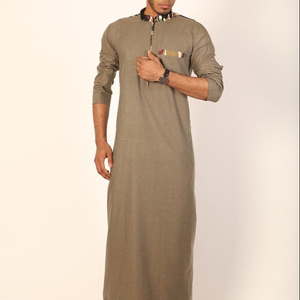 Robes islamiques pour hommes, Thobe, Thawb, Tobe, Daffah, Robe, Juba, Jubbah, Jubah, Thobes, musulman, arabe, saoudien, Dubaï, coton, vente en gros 2023 - Product Image 6
