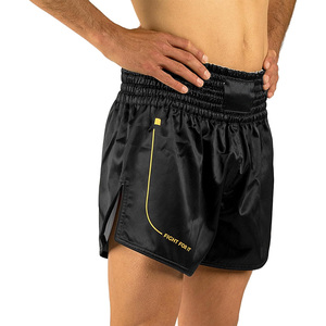 Pantalones cortos de boxeo personalizados para hombre con logotipo bordado opciones de pretina para entrenamiento de combate de Judo MMA y uso en clubes de lucha - Product Image 2