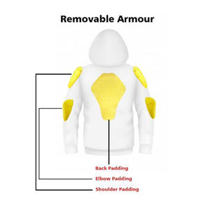 Best <b>Motorcycle</b> Riding <b>Hoodie</b> For Men's CE Certified Body Protection 320 GSM Cotton Custom Riding <b>Hoodie</b> For Biker - Product Image 4