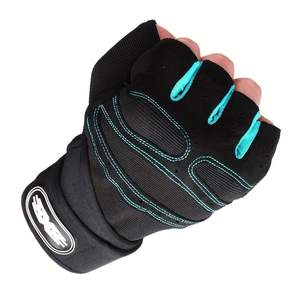 Tous types de gants de motard à demi-doigts rembourrés de gel pour unisexe avec conception de logo personnalisé - Product Image 1