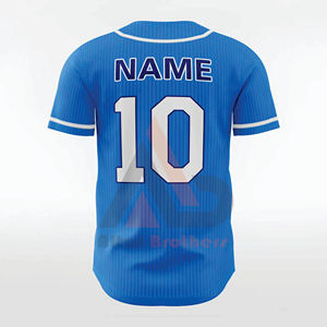 Uniformes de Béisbol Personalizados al por Mayor, Unisex, Color Sólido, Impresión por Sublimación, Transpirables, para Adultos, Tallas Grandes, OEM - Product Image 2