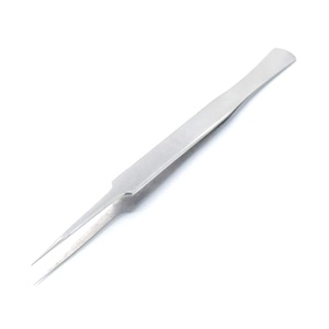 Pince à épiler d'extension de cils en acier inoxydable de marque privée de haute qualité - Product Image 1