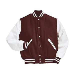 Vente en gros Veste universitaire unisexe OEM avec logo personnalisé pour votre marque Veste Letterman universitaire matelassée à capuche vierge personnalisée - Product Image 4
