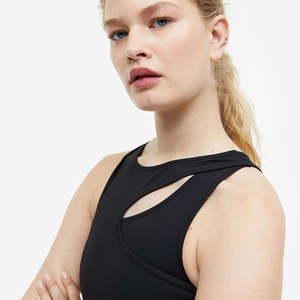 Sujetador deportivo de Yoga de talla grande transpirable con logotipo personalizado de diseño popular para mujer fabricado en Pakistán - Product Image 4