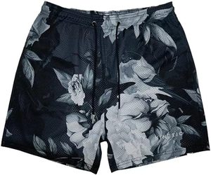 Pantalones Cortos Deportivos de Malla para Hombre, con Estampado Gráfico, Cintura Elástica con Cordón, para Verano, Gimnasio y Entrenamiento - Product Image 4