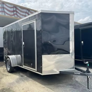 Aluminum Blackout 6x12 Enclosed <b>Cargo</b> <b>Trailer</b> High Capacity Enclosed <b>Cargo</b> <b>Trailer</b> Low Price - Product Image 1
