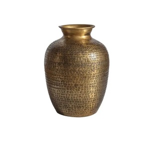 Home Decor Flower <b>Vases</b> hammered finished Manufacturer and Exporter Customized Gold Plated Table Top Decorative Flower <b>Vase</b> - Product Image 5