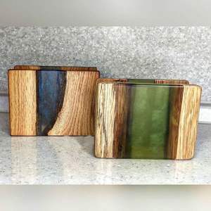 แหวนรองจานเรซิ่นสีดำ ที่วางจานหรูหราสำหรับงานแต่งงาน คริสต์มาส ของตกแต่งโต๊ะสไตล์โมเดิร์น มีตัวเลือกแบบไม้ งานฝีมือเรซิ่น - Product Image 4