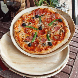 Platos desechables redondos compostables biodegradables, vajilla ecológica para fiestas, bodas, eventos y uso doméstico - Product Image 6