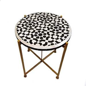 Mesa de centro con incrustaciones de hueso de diseño moderno de lujo para sala de estar y comedor a un precio asequible de la India - Product Image 6