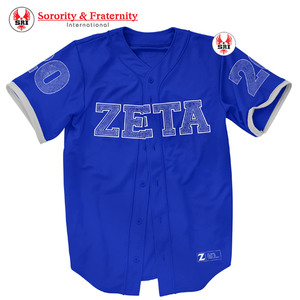 เสื้อเบสบอลปักลาย Zeta Phi Beta Sorority สำหรับผู้หญิง สไตล์กรีก |   เสื้อเบสบอลแบบกรีกสั่งทำพิเศษสำหรับผู้หญิง ปักลาย ZPB Sorority - Product Image 6
