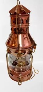 Lámpara de aceite de cobre pulido vintage Linterna de barco náutico de calidad premium para material de metal Diwali - Product Image 3