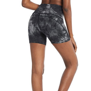 Athletic <b>Women</b> <b>Biker</b> <b>Shorts</b> Mid Rise Support Breathable Quick Dry Eco-Friendly Polyester Lightweight for Gym Training Wear - Product Image 4