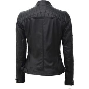 Chaquetas de Cuero de Moda, Estilo Nuevo, Transpirables, de Pakistán, Cómodas, de Buena Calidad, Chaquetas de Cuero Genuino para Mujer - Product Image 4