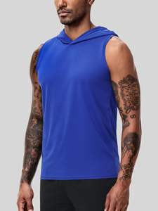 Débardeurs d'hiver en gros pour musculation, personnalisables avec votre logo, pour hommes, de haute qualité, sans manches, sweats de sport unis teints - Product Image 4