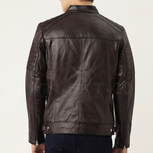 เสื้อแจ็กเก็ตหนังระบายอากาศสำหรับผู้ชายใส่เดินบนถนนมีโลโก้ด้านหน้าคอตั้งไซส์ใหญ่พิเศษเป็นมิตรต่อสิ่งแวดล้อม - Product Image 2