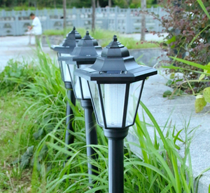 Lámpara <span class=keywords><strong>Solar</strong></span> de Columna para Jardín, Exterior, Retro, Recargable, de Alta Luminosidad e Impermeable, para <span class=keywords><strong>Terraza</strong></span> y Valla - Product Image 5