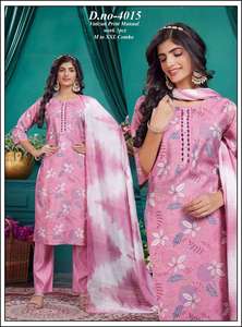 Ensemble de costume traditionnel 3 pièces pour femmes Nouveau imprimé floral droit à la mode pour le bureau Vêtements réguliers Exportation-Friendly - Product Image 6