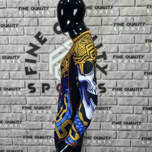 Hot Sale MMA Rash Guard Comfortable Mixed Martial Arts Wear Custom Made in Pakistan Latest Side Panel Mesh Panel Rash Guards - Product Image 5