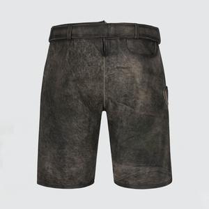 Pantalones cortos bávaros de cuero de ante de vaca hechos a medida con cinturón a la venta ahora cintura elástica cómoda - Product Image 4