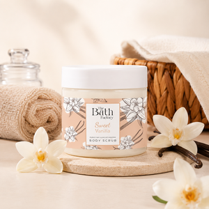 <b>Scrub</b> Exfoliating for Smooth and Radiant Skin The Bath Factory Sweet Vanilla Shea <b>Body</b> Vanilla <b>Scrub</b> - Product Image 1