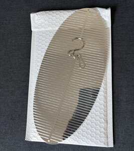 Go19 3d Roestvrijstalen Spiraalvormige Windspinner-Buiten Hangende Tuindecoratie, Achtertuin Kunst, Zilveren Metalen Draaitafel Windgong - Product Image 4