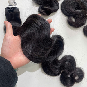 Paquete de Cabello Virgen Negro Natural con Encaje Transparente HD, Ondulado Largo, Super Doble Trama para Mujeres - Product Image 1