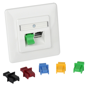 Tappi di protezione dalla polvere per porte LAN RJ45, 10 pezzi, blu - Product Image 1