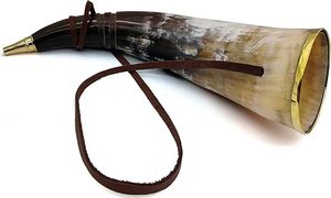 ฮอร์นสำหรับดื่มไวกิ้งแท้คุณภาพระดับพรีเมี่ยมพร้อมขาตั้งและสายหนังสำหรับผู้ที่ชื่นชอบการสกินเบียร์ - Product Image 2