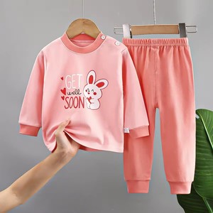 Conjunto Deportivo de Primavera para Niñas |   Sudadera con Capucha y Pantalones Casuales de Algodón/Poliéster Transpirable con Estampado de Dibujos Animados de Moda para Uso Diario - Product Image 1