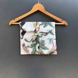 Ensemble de pyjamas en pur coton imprimé tigre Vêtements de nuit de luxe Costume de nuit doux cadeau pour elle-Coton indien - Product Image 6