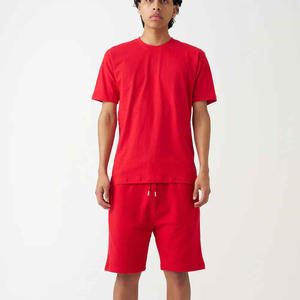 2025เซ็ต2ชิ้นสำหรับผู้ชายทรงสั้นแบบลำลองสั่งตัดแบบใหม่ฤดูร้อนเซ็ตกางเกงขาสั้นทำจากผ้าฝ้าย - Product Image 1