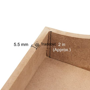 Tradebyd Plateau en bois MDF élégant Plateau en bois décoratif pour cuisine, bureau et table basse - Product Image 3