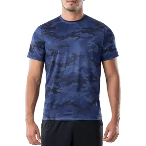 耐久性のあるOEMODM高弾性アンチピリングランニングアスレチック服男性用半袖Tシャツ最新のドライフィットシャツ