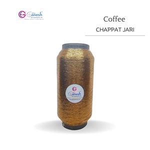 Bordado de alta tenacidad 150D Jari tipo MS Jari de poliéster con Lurex S y tipo ST café metálico Chappat 150D hilo metálico - Product Image 1