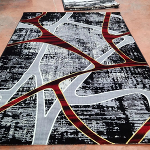 Tapis Adiva en polyester, tissé à la machine, moderne, en polypropylène, tapis turc, tapis de haute qualité, poils abstraits, pour la maison - Product Image 1