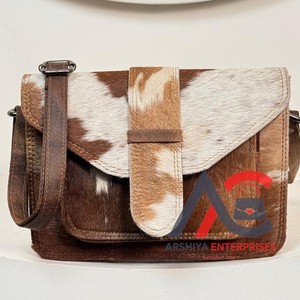 2025, venta al por mayor, bolsos cruzados de piel de vaca informales de gran capacidad personalizados, bolsos de hombro de moda de lujo de cuero genuino de alta calidad - Product Image 1