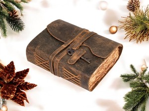 Journal intime en cuir de qualité supérieure, carnet de croquis de luxe de qualité supérieure, journal en cuir vintage, journal en cuir, produit OEM et FBA - Product Image 5