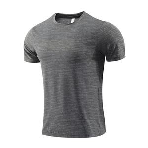 Vente en gros OEM OEM T-shirt en jersey à séchage rapide pour hommes, ourlet incurvé, vêtements de sport de course, technique blanche imprimée à manches courtes grande taille - Product Image 3