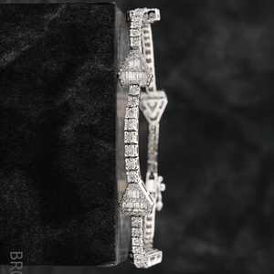 Bracelet en diamant Moissanite S925 en argent sterling Bracelet de tennis en diamant complet Bijoux de mode de luxe pour femmes - Product Image 3