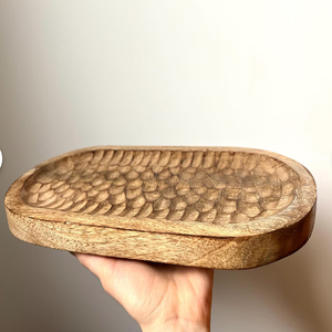 Hecho a mano elegante para bandeja de madera de mango exquisita artesanía artesanal estilo de diseño costero Serveware para decoración del hogar y bodas - Product Image 1