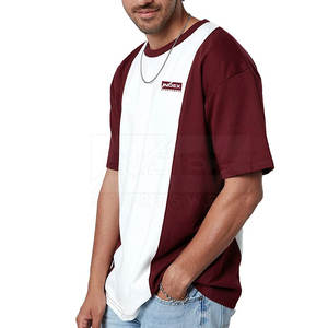 Offre Spéciale grande taille hommes surdimensionné T-Shirt en vrac quantité pas cher prix 240 grammes tissu poids solide motif vêtements d'entraînement - Product Image 3